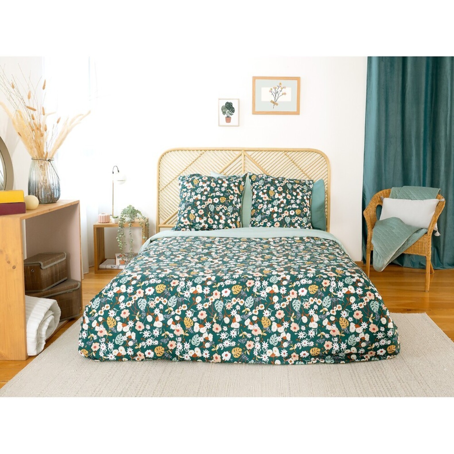 Parure Housse De Couette 3pcs 100% microfibre 72gsm Cueillette