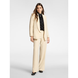 Elena Mirò - Chaqueta estructurada en crepé - Blanco