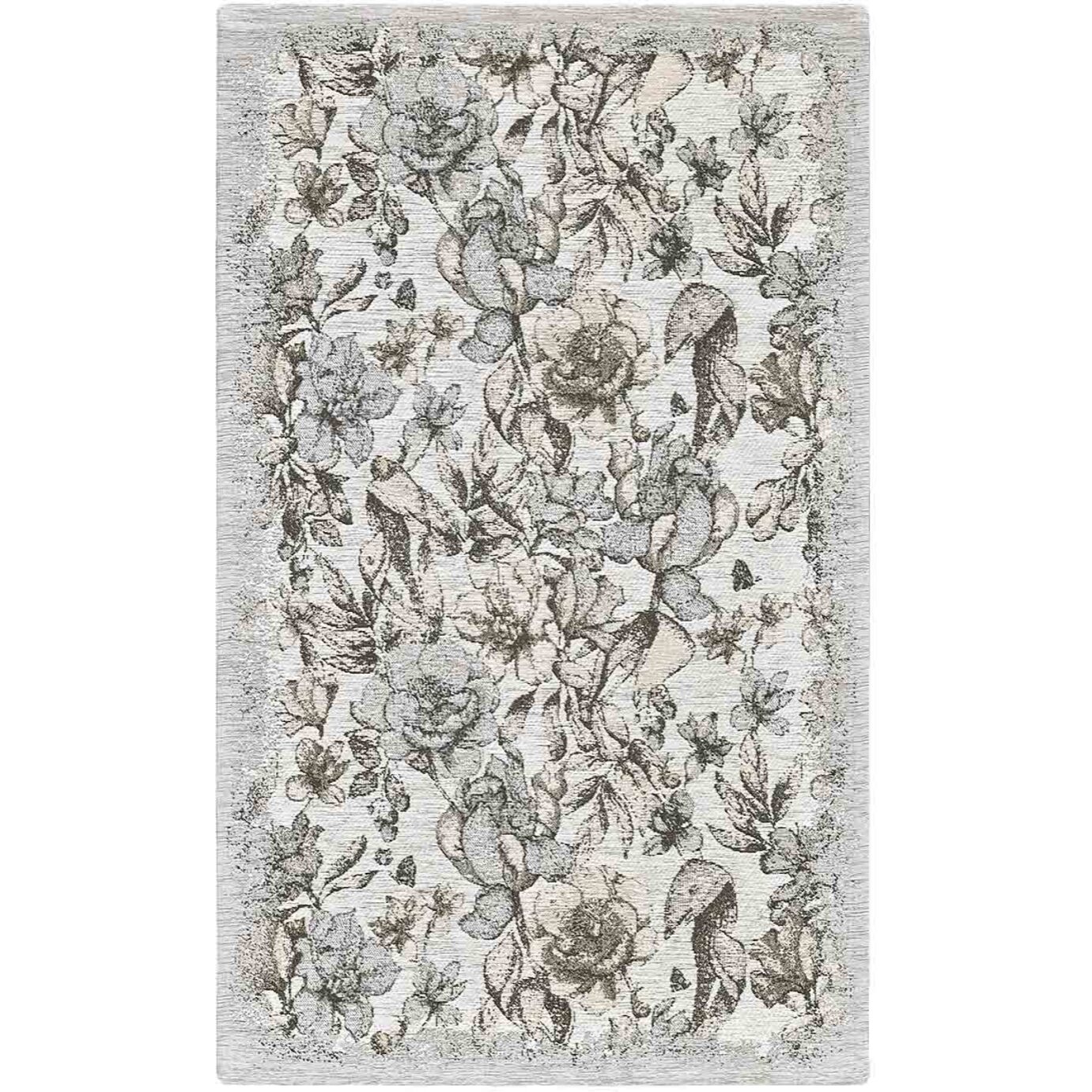 Tappeto Antiscivolo Moderno Salotto Grigio Beige