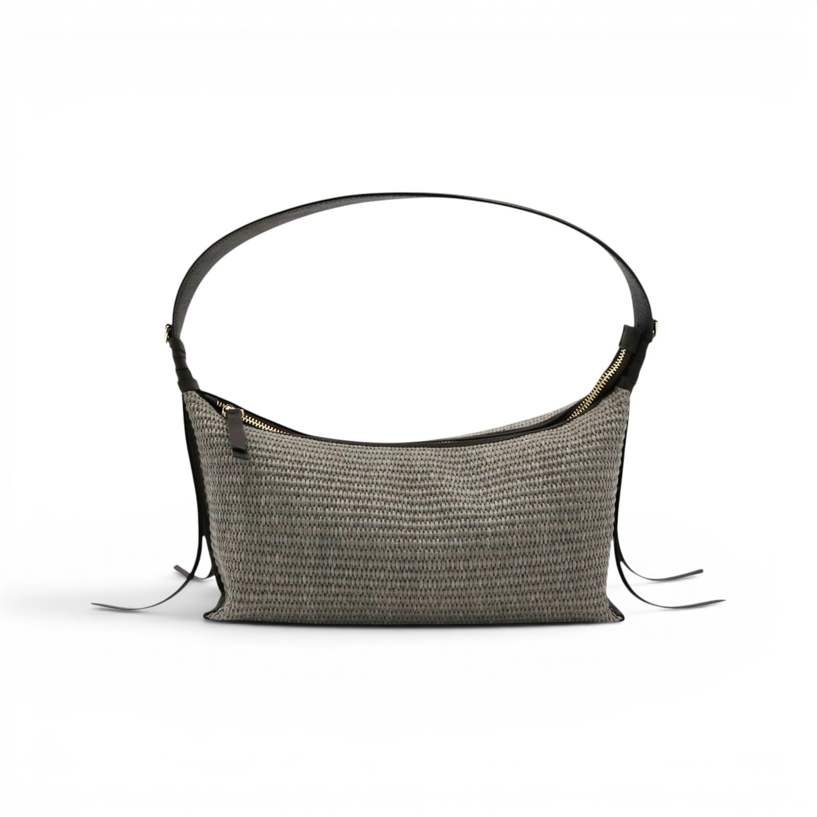 Borsa a spalla Cheval Firenze Laila Mini S/S Testa di Moro (Rafia Greige)
