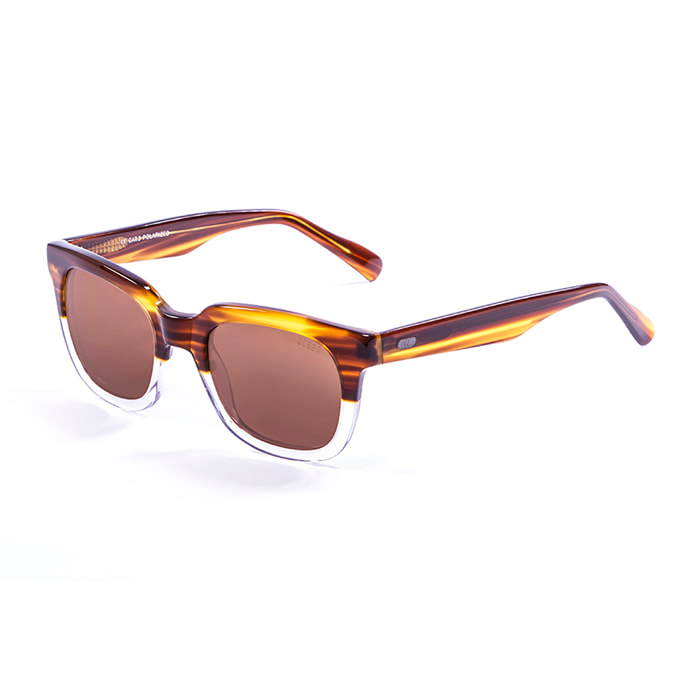 Gafas de sol OCEAN SAN CLEMENTE - Marrón claro y blanco / Marrón