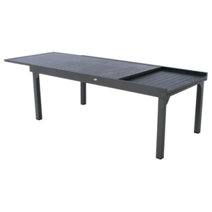 Table de jardin extensible "Piazza" graphite 12 places en aluminium traité époxy