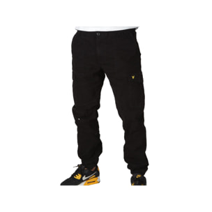 Pantaloni Lyle & Scott Cargo With Cuffs Jet Black Nero