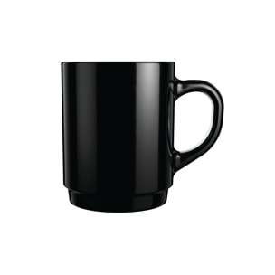 6 mugs negros 25 cl Empilable - Luminarc