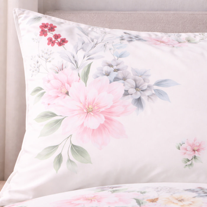 LAURA BIAGIOTTI Completo Letto Matrimoniali in Percalle Stampato Okab_rosa