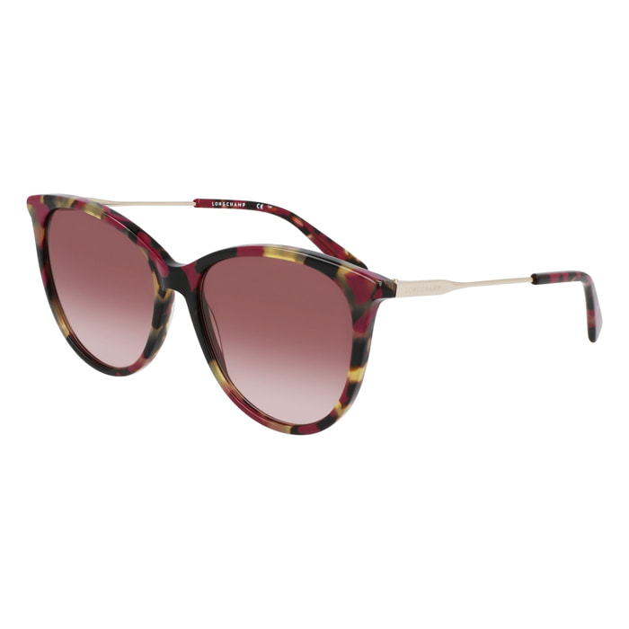Longchamp - lunettes de soleil - multicolore - Couleur des verres : rouge - indice solaire : cat. 3