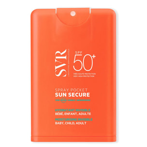 Sun Secure SPF50+  - Spray Pocket Solaire - Hydratant Invisible 20 ml
