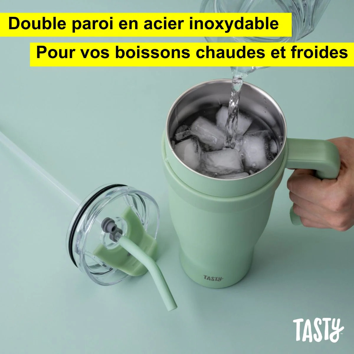 Gobelet isotherme 1200 ml vert sauge Tasty