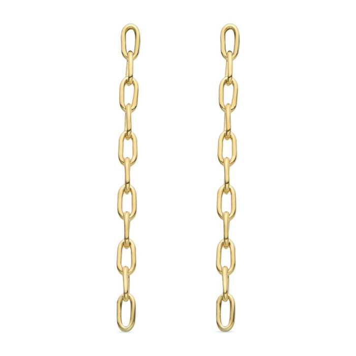 Pendientes Lux by Lux acabados en baño oro amarillo 18K