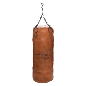 Sac de boxe "Loft" - marron - cuir 36x36x100 cm