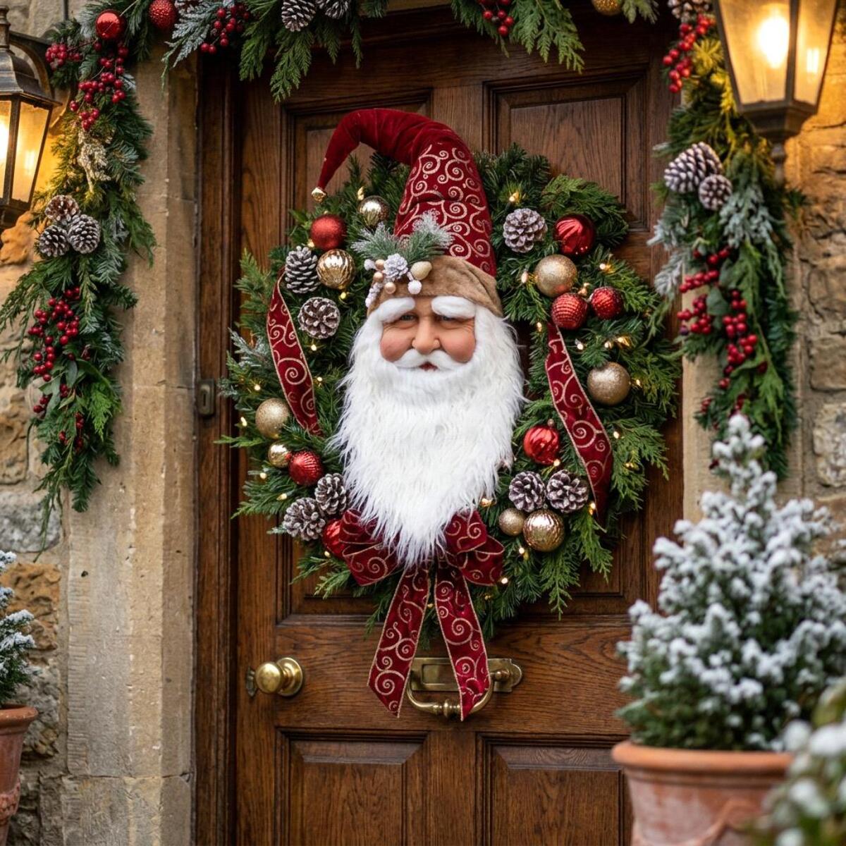 Faccia babbo natale da app. - Pezzi 1 - ROSSO - Bianchi Dino SpA