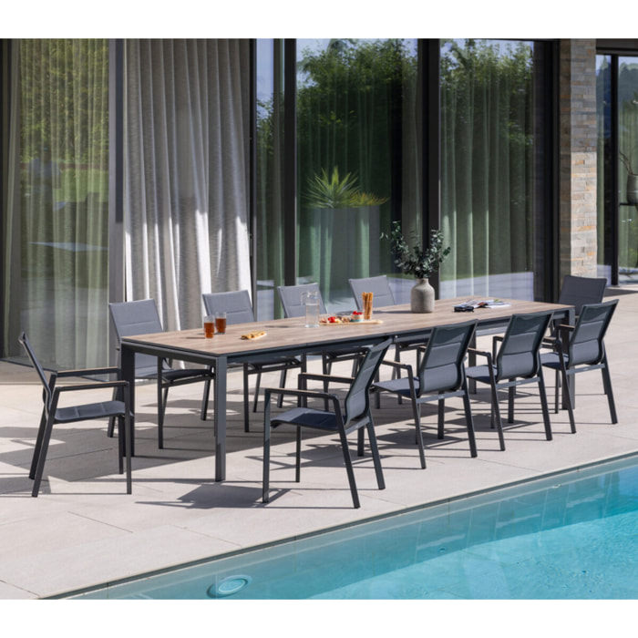 Ensemble table et chaises de jardin  - CARMAPLES XL