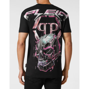 PHILIPP PLEIN T-shirt girocollo a maniche corte CHROME