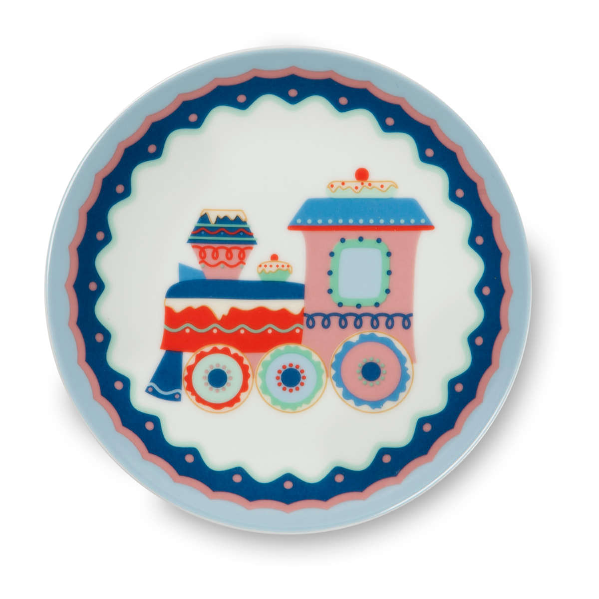 Set de 6 assiettes apéritif Excelsa - Xmas Sweet Pastels, Porcelaine Multicolore