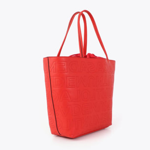 Shopper destrutturata con cuciture monogramma