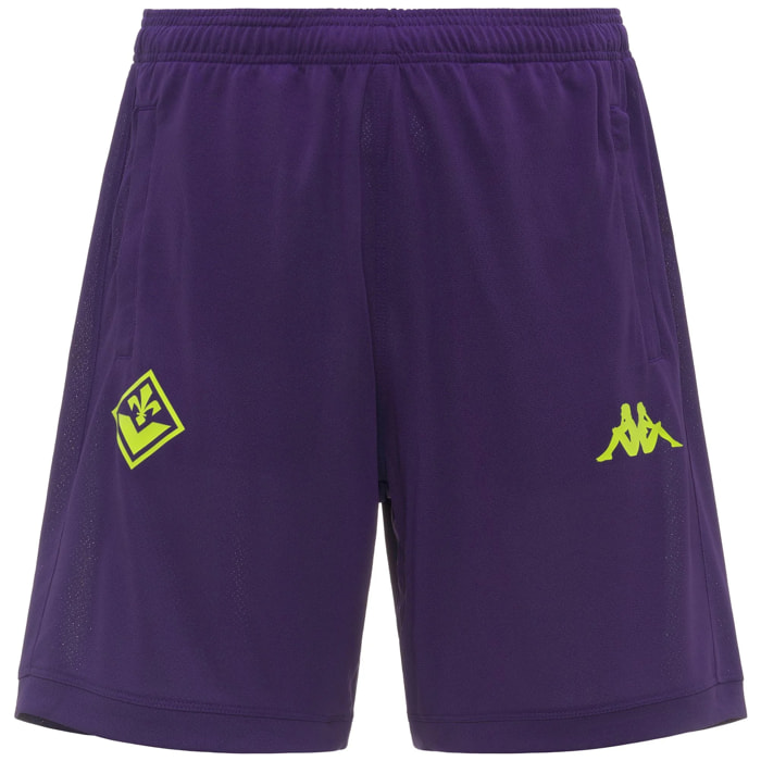 Kappa - Pantaloni Corti Uomo Viola - Mixiozip Pro Fiorentina