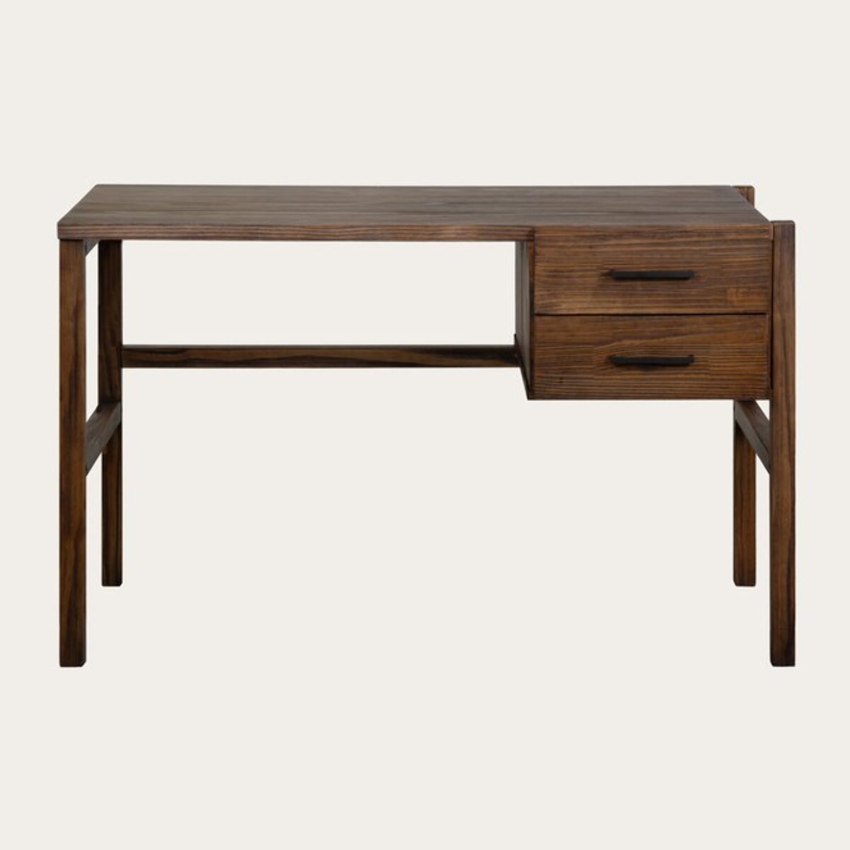 Bureau Lipe -bois massif d'araucaria-couleur nogal 120 x 75 x 60 cm