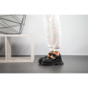 Zapatos 1644 MULTI LEATHER BLACK/ ART CORE 2 color Black