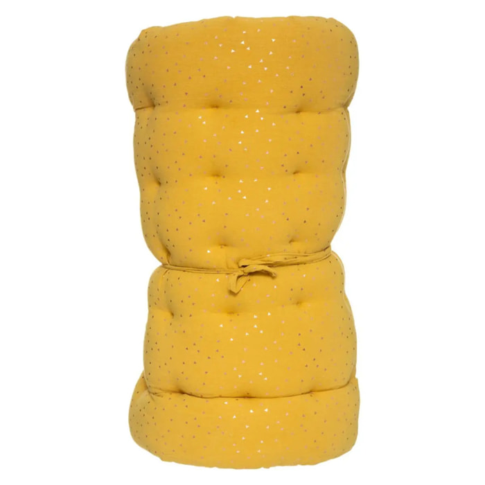 Matelas de sol enfant "Berlingot" - jaune moutarde 60x120 cm