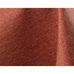 Meiya - canapé d'angle réversible 4 places convertible avec coffre en tissu - Terracotta