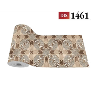 CASSESE HOME Passatoia/Tappeto Bordato in Poliestere con Retro Antiscivolo in PVC Made in Italy_Dec.1461