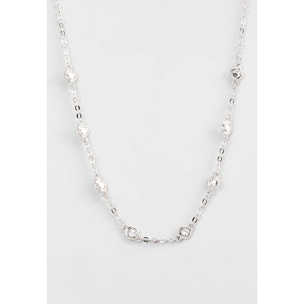 Collana U.S. Polo Assn. In metallo placcato rodio