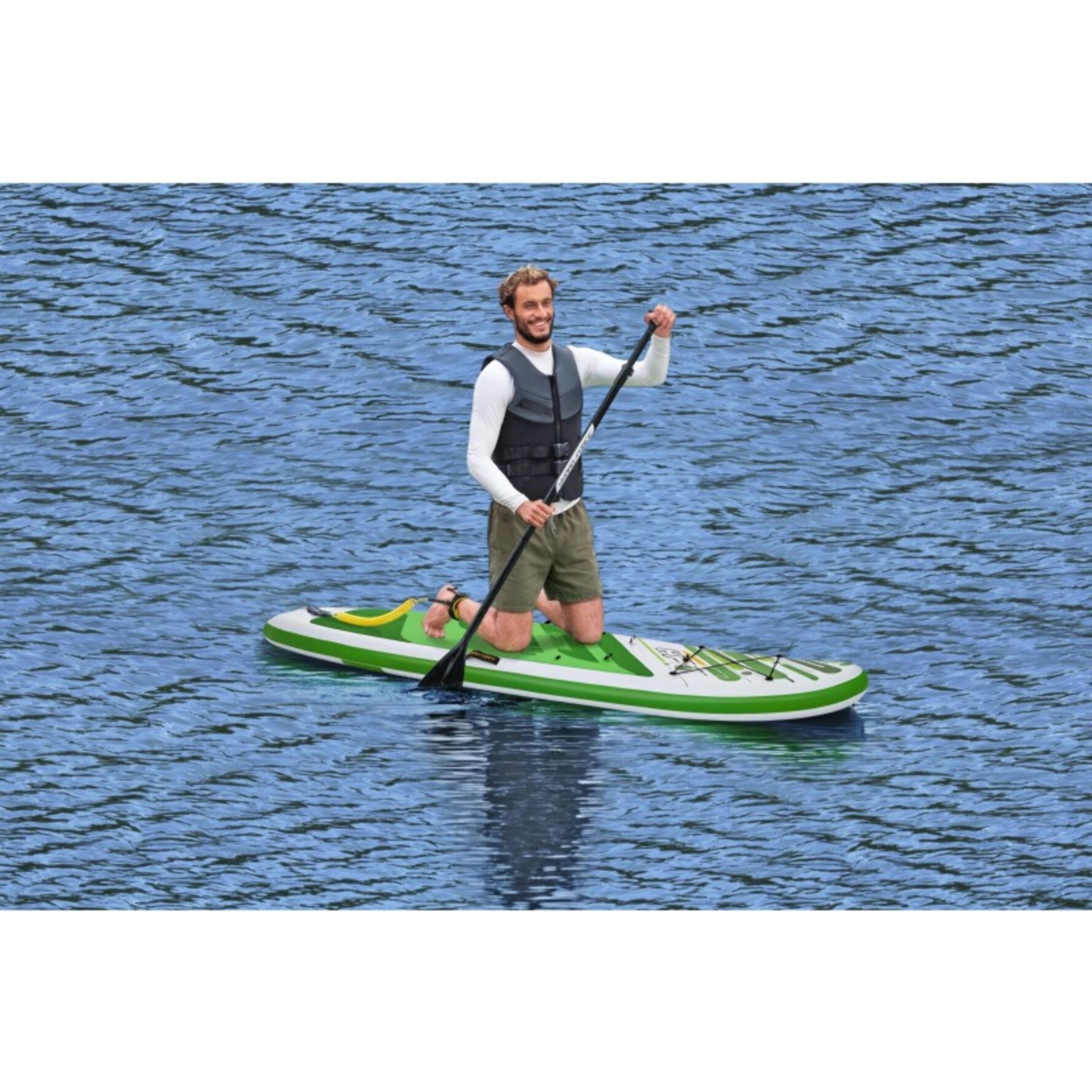 Bestway Paddle gonflable Freesoul Tech 340 x 89 x 15 cm transformable en kayak ou en planche à voile