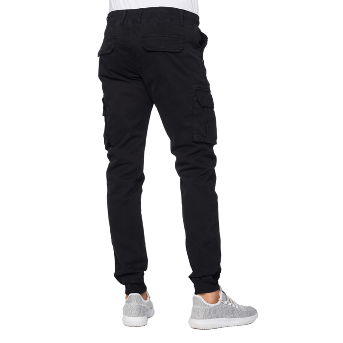 Pantalone cargo Hot Buttered Arborek Nero