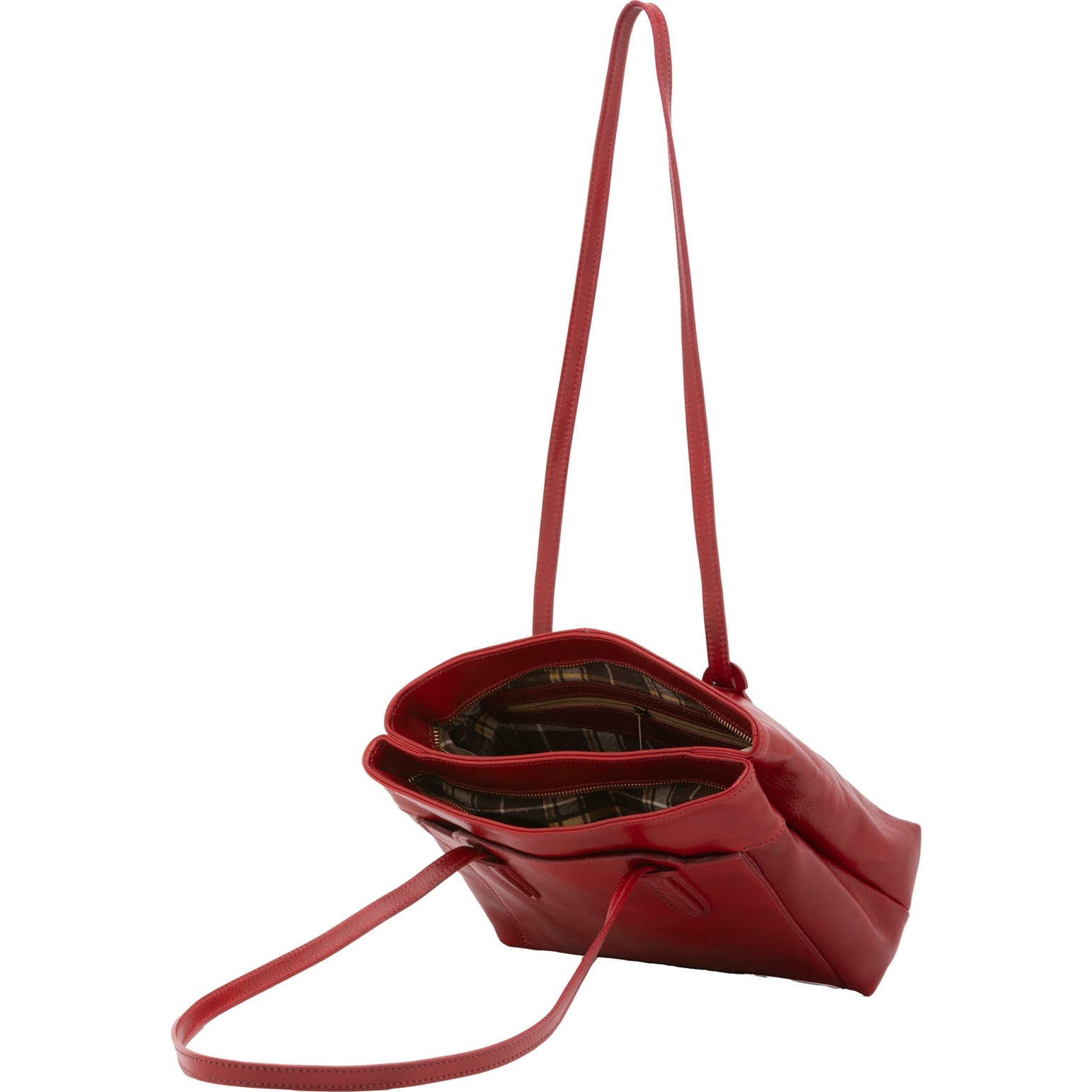 Borsa a spalla da donna - Modello False - Vera pelle - 23.0 x 30.0 x 12.0 cm