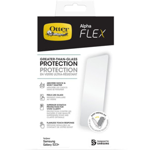 Protège écran OTTERBOX Samsung S23+ Alpha Flex Anti-Microbial