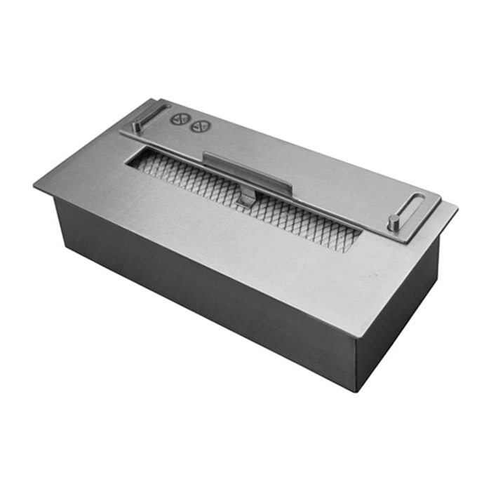 Quemador de acero para chimenea de etanol con fibra cerámica y tapa para regular la llama 1L NB10 PURLINE