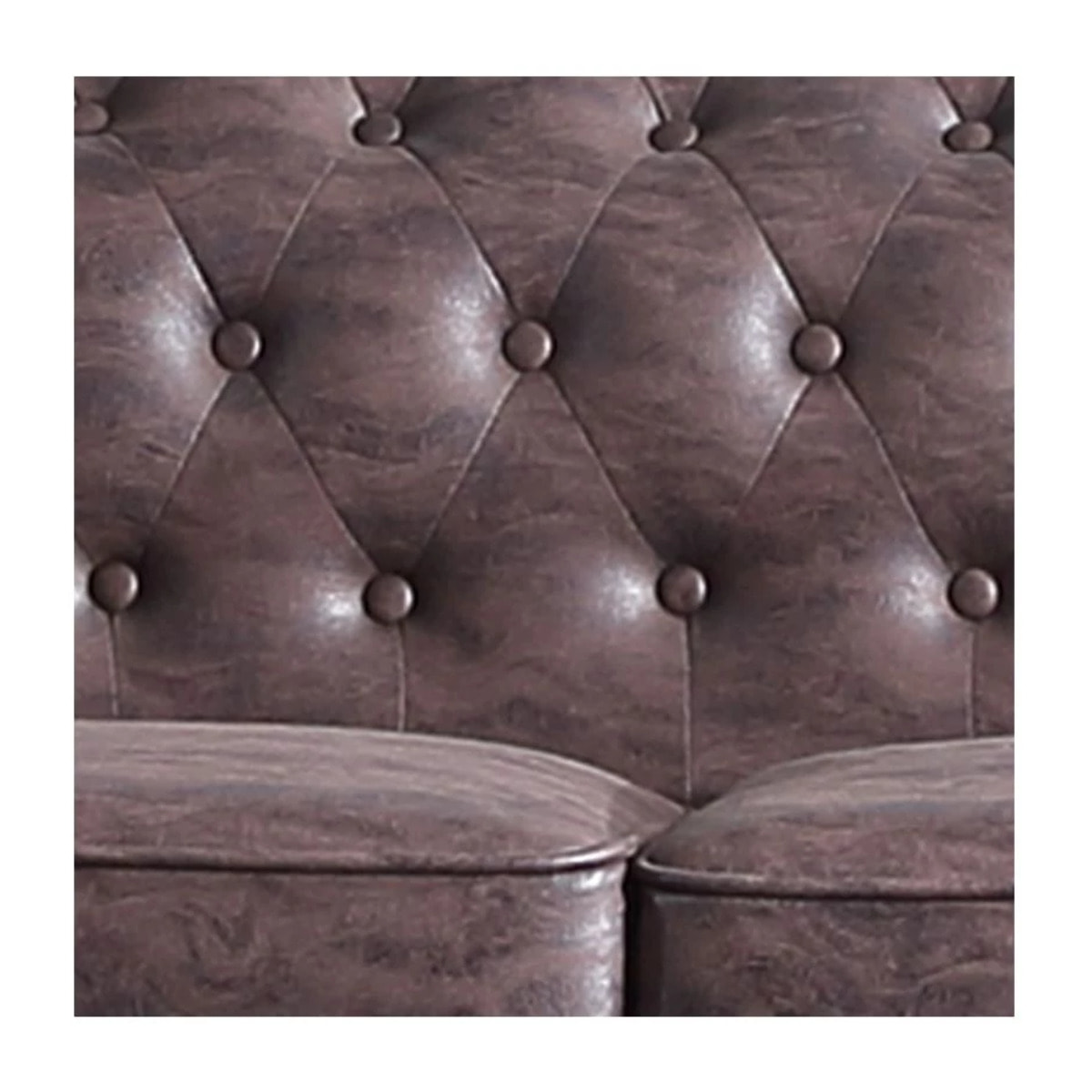 Sofá Chester 3 plazas tejido Marrón vintage