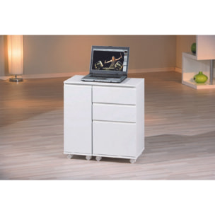 Armadio/scrivania estensibile, 66 x 36 x 72, Bianco