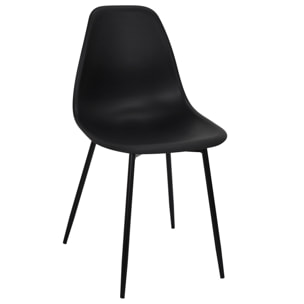 Chaise Gustav Noir - Lot de 6