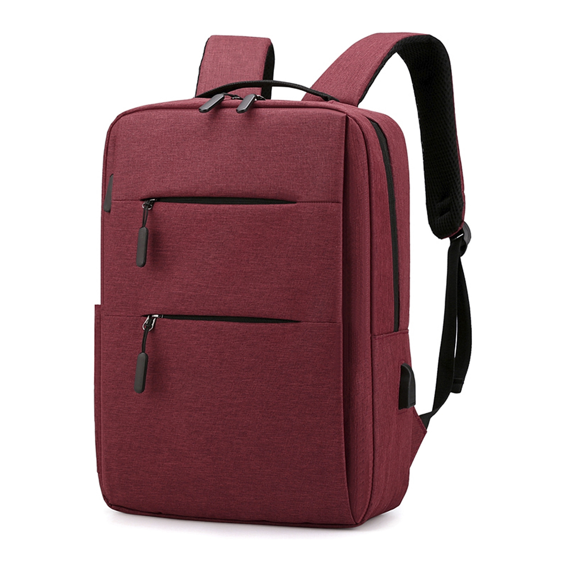 DAM Zaino per laptop  con interfaccia di ricarica USB. 28x12x42 cm. colore rosso
