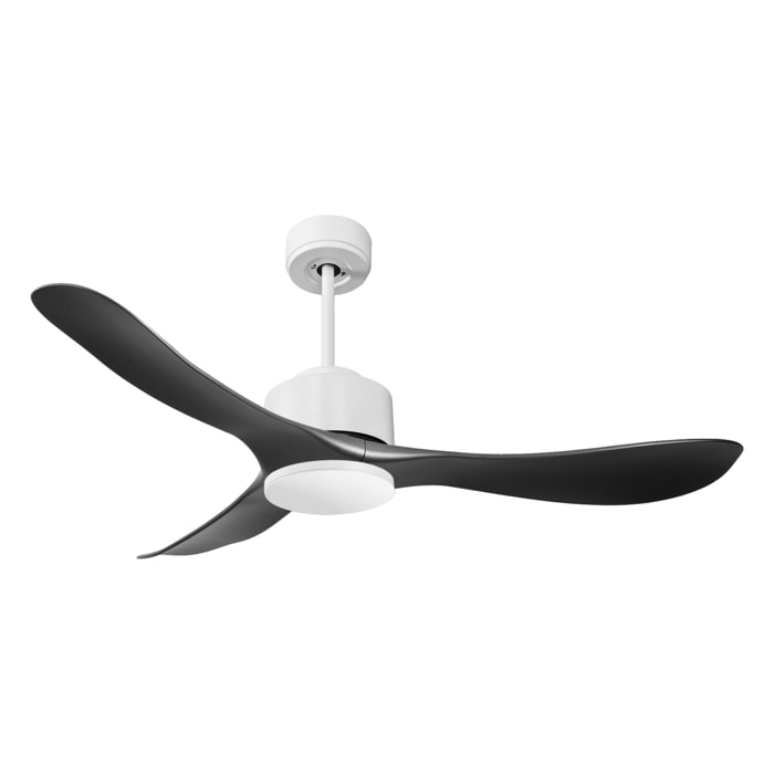 Ventilateur de plafond ø132 cm avec Wifi Réversible Hypersilence 40   W Blanc
