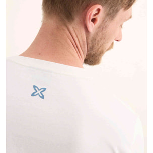Camiseta de Algodón Orgánico con Logotipo Tipográfico Retro LIFESTYLE T-SHIRT GEORGE WHITE