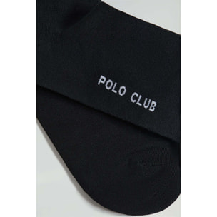Pack hombre de tres pares de calcetines negros con logo Rigby Go