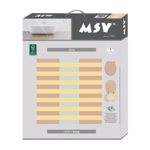 Abattant wc MDF JANA - Charnières Inox MSV