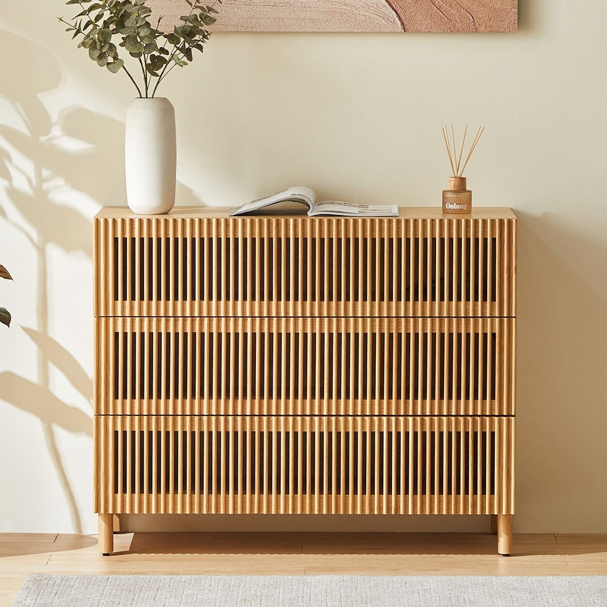 Commode 3 tiroirs en bois - UMEA