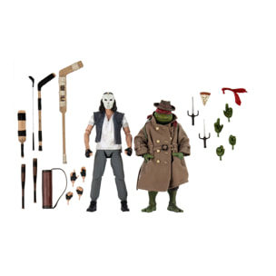 Tartarughe Ninja Action Figure 2-Pack Casey Jones & Raffaello 18 Cm Neca