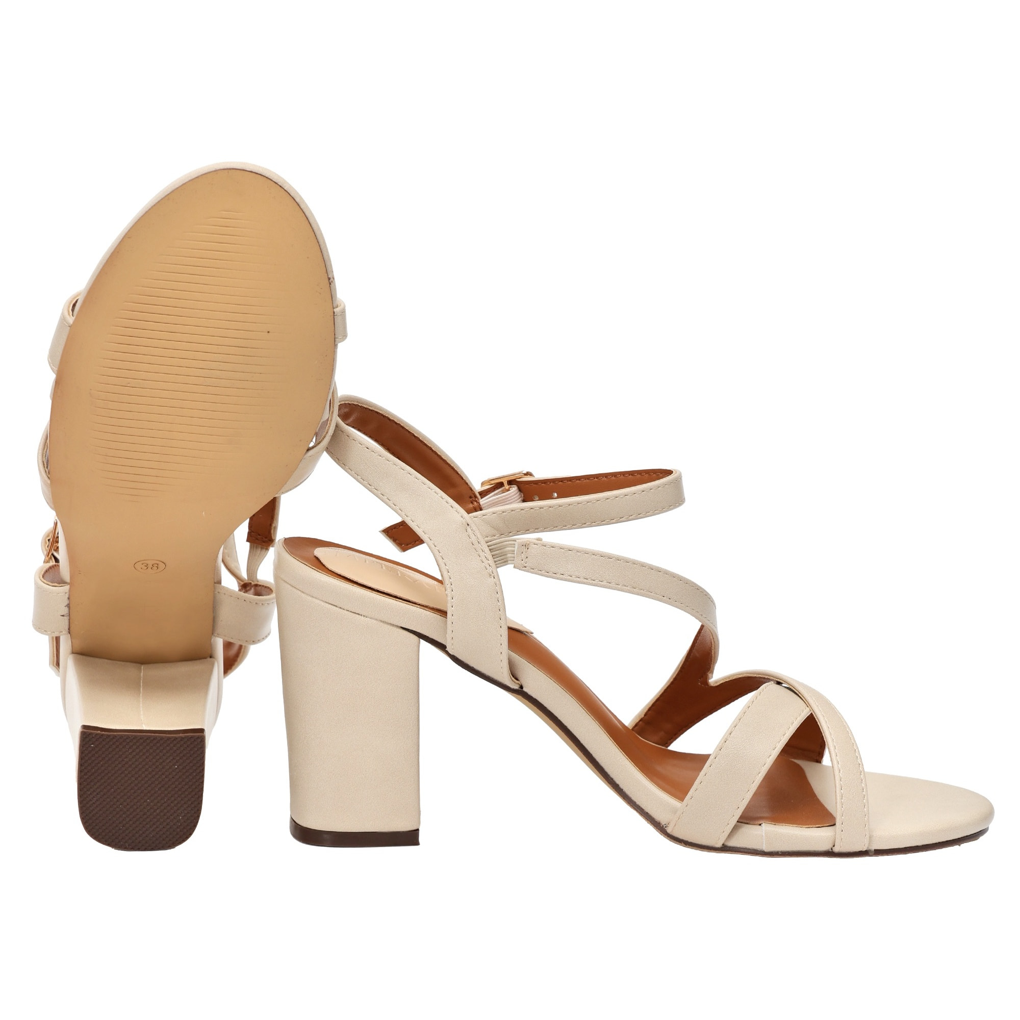 Sandali con cinturino regolabile- tacco 9,0 cm