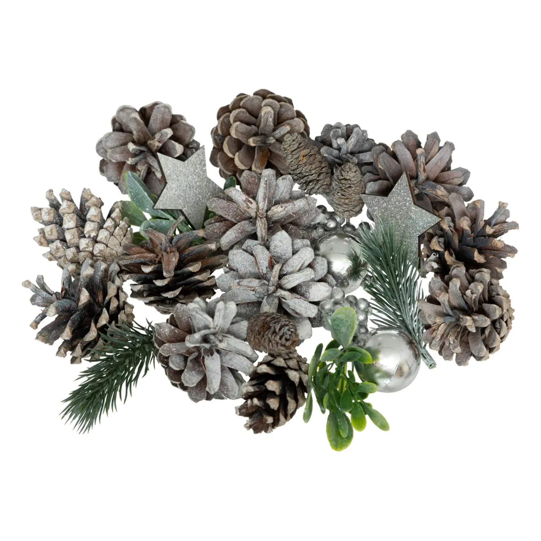 Sachet d'accessoires déco de table nature 110 gr argent