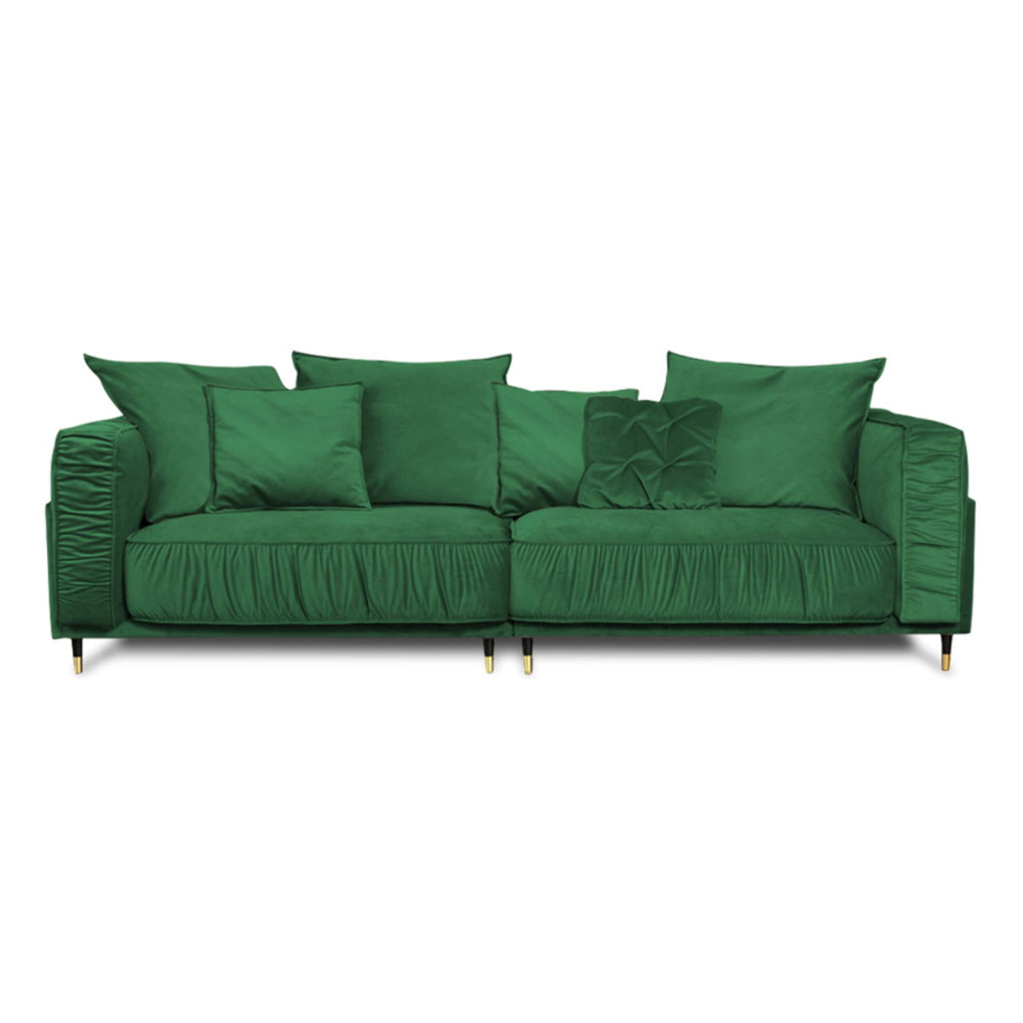 Canapé Droit Velours Fiorenzo - 4 places