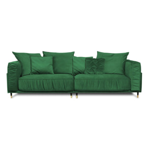 Canapé Droit Velours Fiorenzo - 4 places