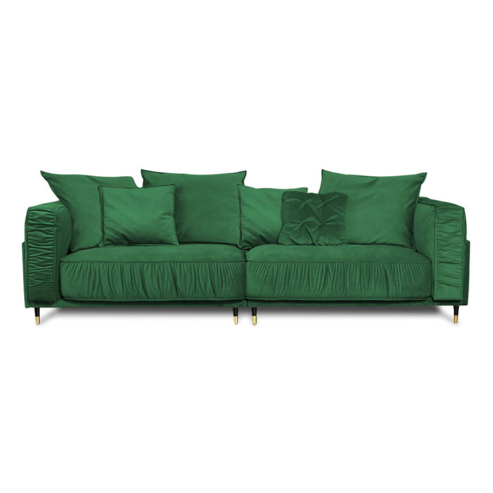 Canapé Droit Velours Fiorenzo - 4 places