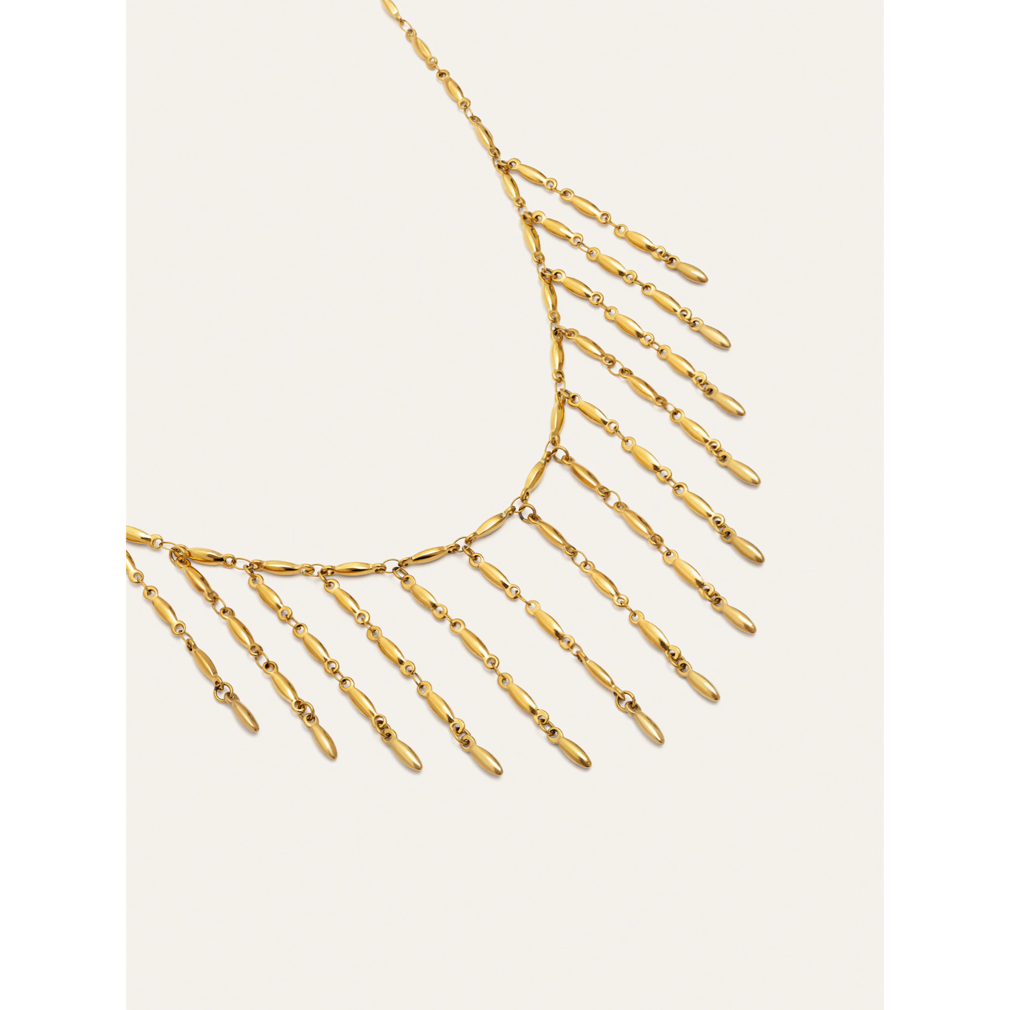 Collar Zafira Acero Baño Oro