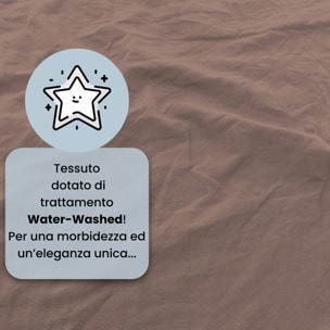 LENZUOLO SOTTO WATERWASHED, con angoli, 100% Microfibra, No Stiro - ROSA ANTICO