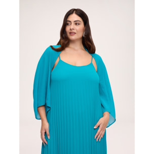 Fiorella Rubino - Coprispalle asimmetrico aperto - Azzurro