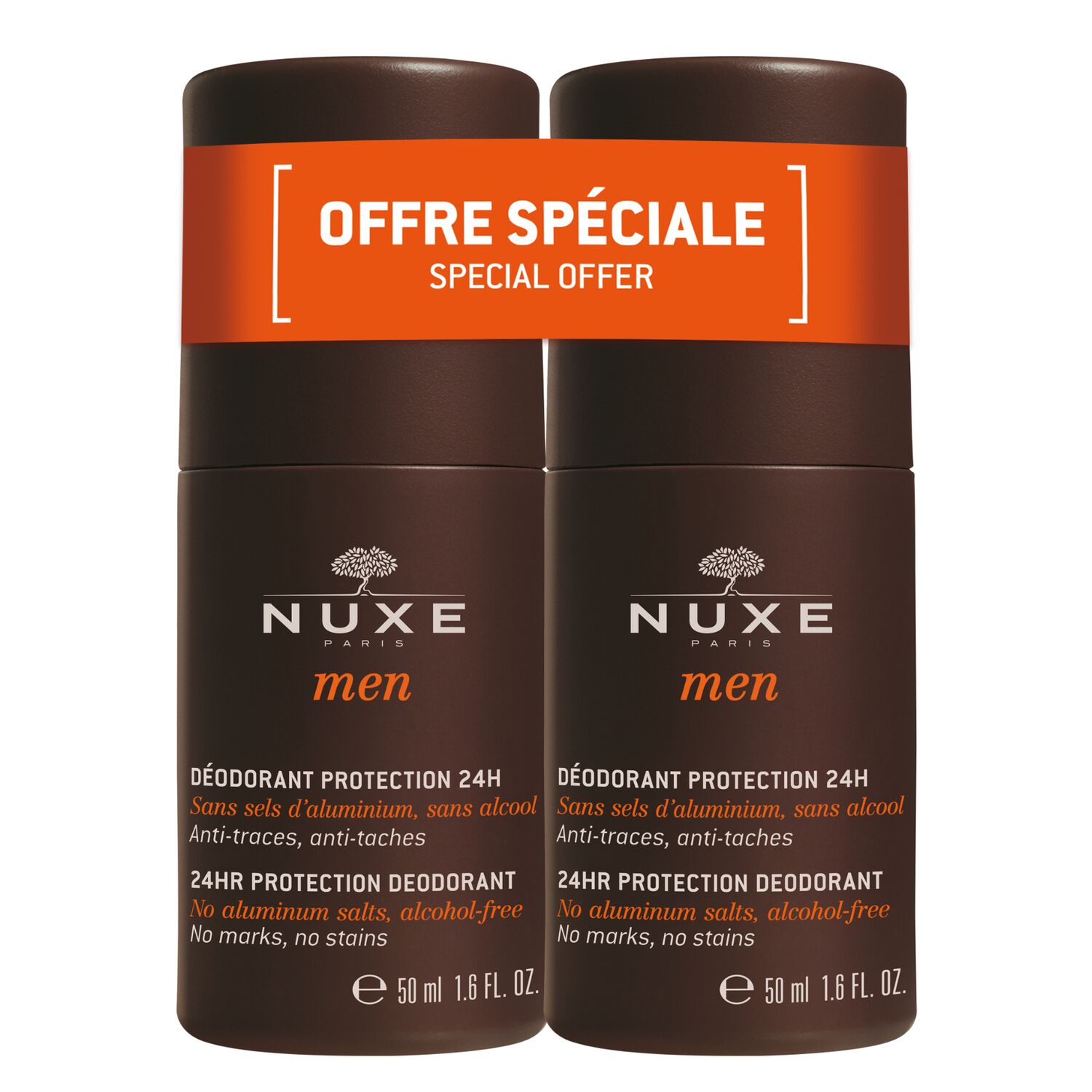 Nuxe Men - Duo déodorant protection 24h 2 x 50ml
